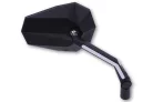 Oglindă Highsider Stealth-X3 cu lumină de poziție LED, negru (pereche)