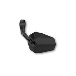   Oglindă capăt de ghidon Highsider Stealth-X5, braț scurt, negru mat (bucată)