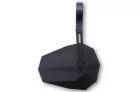 Oglindă capăt de ghidon Highsider Stealth-X5, braț scurt, negru mat (bucată)