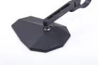 Oglindă capăt de ghidon Highsider Stealth-X5, braț scurt, negru mat (bucată)