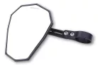Oglindă capăt de ghidon Highsider Stealth-X5, braț scurt, negru mat (bucată)