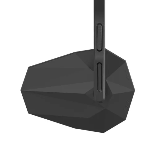 Oglindă capăt de ghidon Highsider Stealth-X6, braț lung, negru mat (bucată)