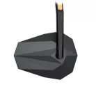 Oglindă capăt de ghidon Highsider Stealth-Rim X7 cu semnalizator LED, negru mat (bucată)