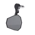 Oglindă capăt de ghidon Highsider Stealth-X5 Evo, braț scurt, negru mat (bucată)
