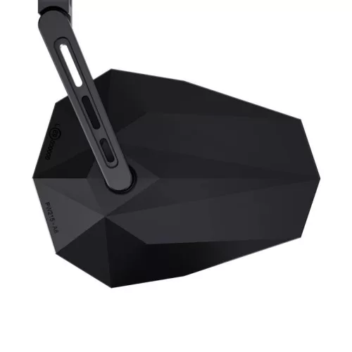 Oglindă capăt de ghidon Highsider Stealth-X5 Evo, braț scurt, negru mat (bucată)