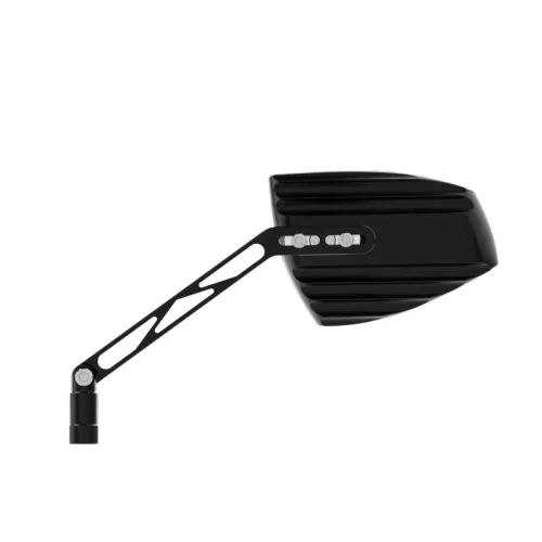 Oglindă Highsider Wave, negru/argintiu (pereche)