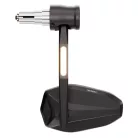 Oglindă capăt de ghidon Highsider Victory-Rim cu semnalizator LED, negru mat (bucată)