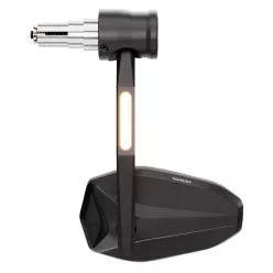   Oglindă capăt de ghidon Highsider Victory-Rim cu semnalizator LED, negru mat (bucată)