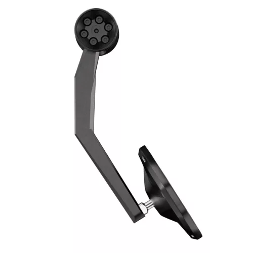 Oglindă capăt de ghidon Highsider Victory-Rim cu semnalizator LED, negru mat (bucată)