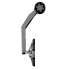 Oglindă capăt de ghidon Highsider Victory-Rim cu semnalizator LED și lumină de poziție, negru (bucată)