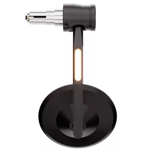 Oglindă capăt de ghidon Highsider Montana-Rim cu semnalizator LED, negru (bucată)