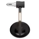 Oglindă capăt de ghidon Highsider Montana-Rim cu semnalizator LED, negru (bucată)