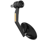 Oglindă capăt de ghidon Highsider Montana-Rim cu semnalizator LED, negru (bucată)