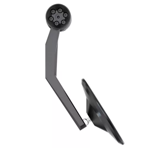 Oglindă capăt de ghidon Highsider Montana-Rim cu semnalizator LED, negru (bucată)