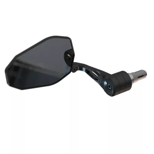 Oglindă capăt de ghidon Highsider Victory-X Force-Evo, negru (bucată)