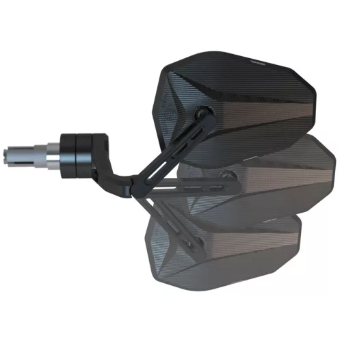 Oglindă capăt de ghidon Highsider Victory-X Force-Evo, negru (bucată)