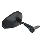 Oglindă capăt de ghidon Highsider Ventura-RS Force-Evo, negru (bucată)