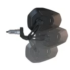 Oglindă capăt de ghidon Highsider Ventura-RS Force-Evo, negru (bucată)