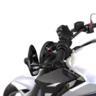 Oglindă capăt de ghidon Highsider Ventura-RS Force-Evo, negru (bucată)