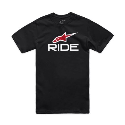 TEE RIDE 4.0 SS BK/WT/RD XL