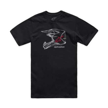 TEE CSF MX HELMET BLK L