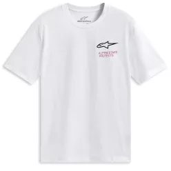 Tricou Casual Alpinestars Pop Helmet CSF alb