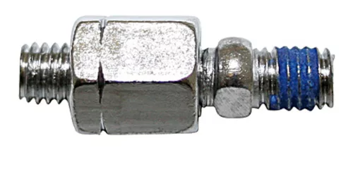 Adaptor oglindă Highsider M8 filet stânga pe M8, crom (bucată)