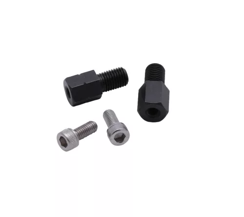 Kit montaj oglindă Highsider SuperBike, 2 adaptoare M6 pe M10 filet dreapta + stânga