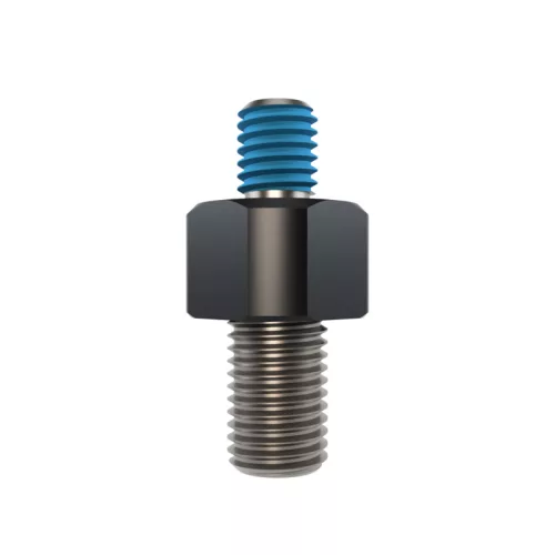 Adaptor oglindă Highsider M10x1,25 filet dreapta pe M8, negru mat (bucată)