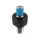 Adaptor oglindă Highsider M10x1,25 filet stânga pe M8, negru mat (bucată)