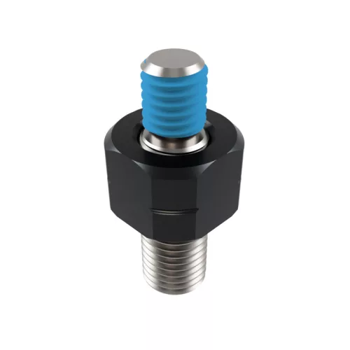 Adaptor oglindă Highsider M10x1,25 filet stânga pe M8, negru mat (bucată)