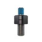 Adaptor oglindă Highsider M10x1,25 filet stânga pe M8, negru mat (bucată)
