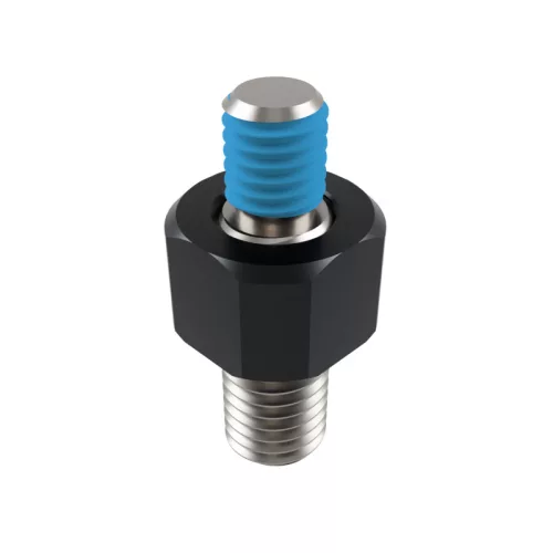 Adaptor oglindă Highsider M10x1,5 filet dreapta pe M8, negru mat (bucată)
