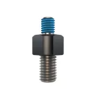 Adaptor oglindă Highsider M10x1,5 filet dreapta pe M8, negru mat (bucată)