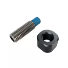 Adaptor oglindă Highsider M10x1,5 filet dreapta pe M8, negru mat (bucată)