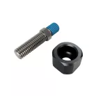 Adaptor oglindă Highsider M8x1,25 filet dreapta pe M8, negru mat (bucată)