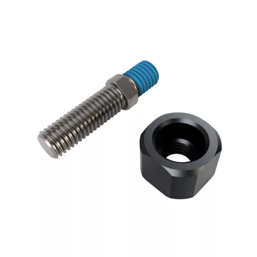 Adaptor oglindă Highsider M8x1,25 filet dreapta pe M8, negru mat (bucată)