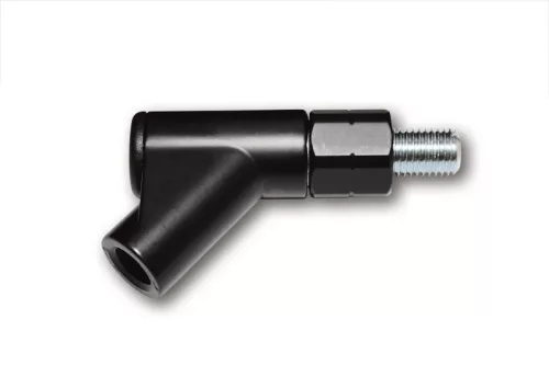Adaptor oglindă Highsider M10x1,25 filet stânga, negru (bucată)
