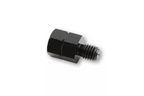 Adaptor oglindă Highsider, gaură M10 dreapta pe șurub M8 stânga, negru