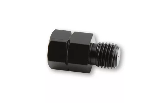 Adaptor oglindă Highsider, gaură M10 dreapta pe șurub M10 stânga, negru