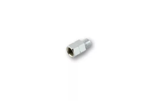 Adaptor oglindă Highsider, gaură M10 dreapta pe șurub M10 stânga, crom