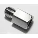 Adaptor oglindă Highsider, gaură M10 dreapta pe șurub M10 dreapta, crom