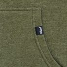 HOODIE STENCIL ZIP OLIVE SM