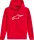 Hanorac Alpinestars Ageless V3 Zip roșu/alb