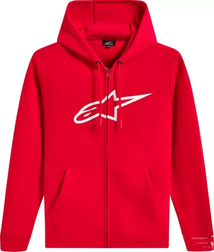 Hanorac Alpinestars Ageless V3 Zip roșu/alb
