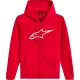 Hanorac Alpinestars Ageless V3 Zip roșu/alb