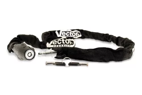 Lanț antifurt pentru cască Vector HelmChain+, Ø5 mm, 1,2 m