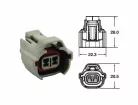 Mufă mamă 2 căi Bihr 090 SMTO tip OE, gri (5 buc) 3202A0839