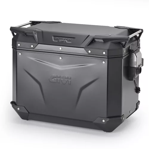 Cutie aluminiu laterală Trekker Outback EVO Givi OBKEV48BL 48L negru stânga