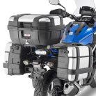 Givi 33 Litre Top-Case Black With Aluminium Finish With Top Opening Trk33N